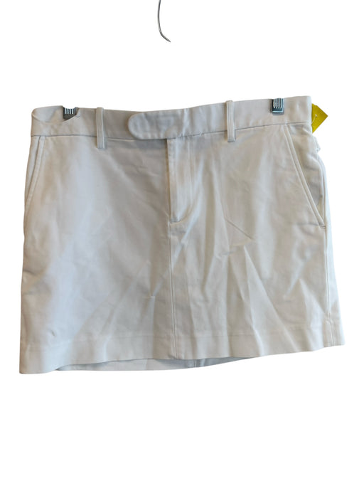 Ralph Lauren Size 6 White Cotton Zip Fly Side Pocket Mini Skirt White / 6