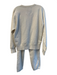 Polo Ralph Lauren Size S/M Cream Cotton Blend Crew Neck Logo Sweatshirt Pant Set Cream / S/M