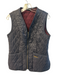 Barbour Size 6 Navy Polyester V Neck Front Zip Quilted Vest Navy / 6