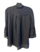 L'agence Size Est L Black Silk Tie Neck Bell Sleeve Button Down Top Black / Est L