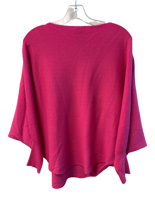 Kerisma Size S/M Pink Viscose Blend Boat Neck batwing Stretch Top Pink / S/M