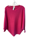 Kerisma Size S/M Pink Viscose Blend Boat Neck batwing Stretch Top Pink / S/M