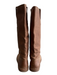 Frye Shoe Size 5.5 Brown Leather Round Toe Below Knee Pull On Flat Boots Brown / 5.5