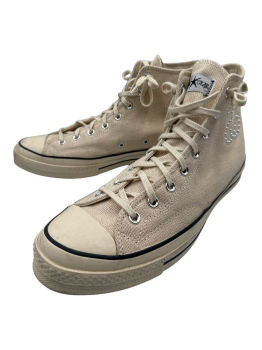 Converse Shoe Size 12 Beige Canvas Solid Sneaker Men's Shoes Beige / 12