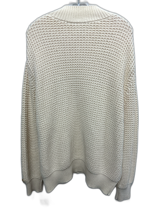 Aime Leon Dore Size XXL Cream Cotton Cable Knit Men's Sweater Cream / XXL