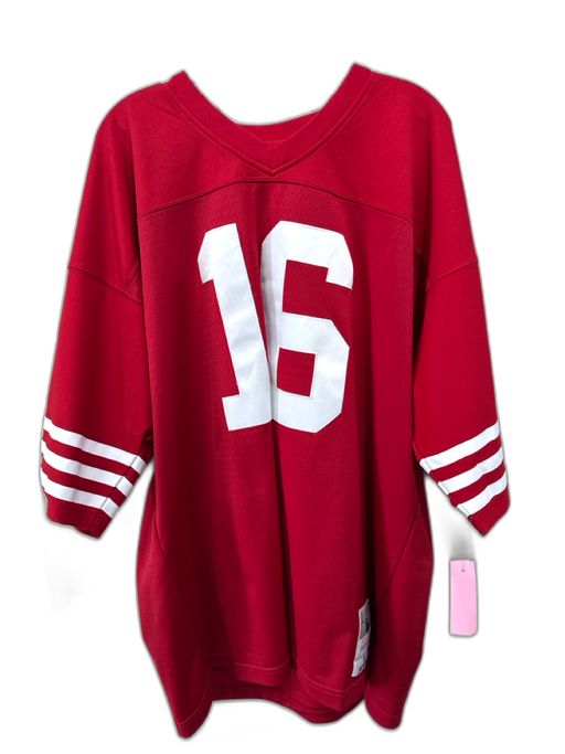 Mitchell & Ness Size XXL Red & White Polyester Jersey Men's Short Sleeve Red & White / XXL