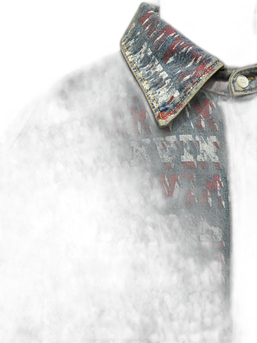 Lanvin Size XL Blue & Multi Cotton Button Down Men's Jacket Blue & Multi / XL