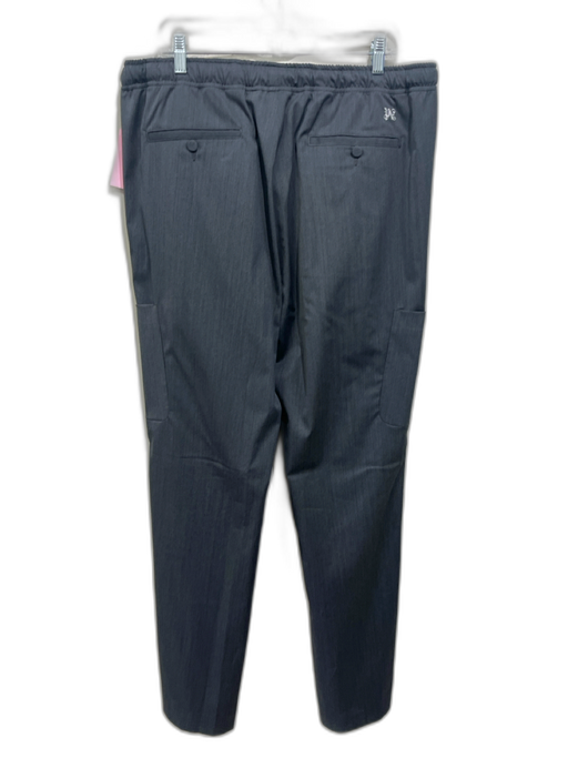 Palm Angels Size 54 Gray Polyester Solid Men's Pants Gray / 54