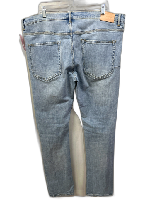 Purple - Brand Size 40 Light Wash Cotton Distressed Jean Men's Pants Light Wash / 40