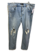 Purple - Brand Size 40 Light Wash Cotton Distressed Jean Men's Pants Light Wash / 40