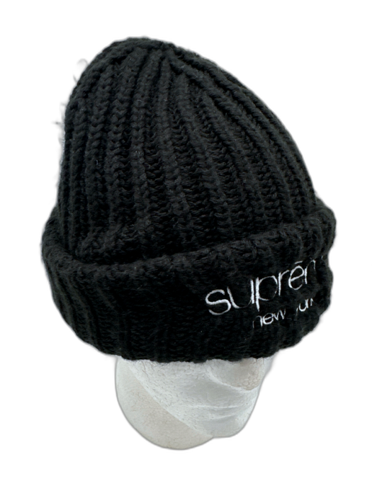 supreme Black Acrylic Beanie Men's Hat Black