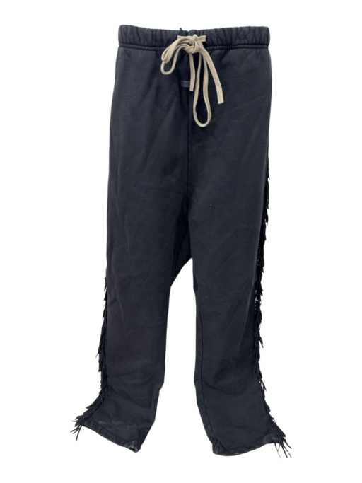 Fear Of God Size XL Black Cotton Solid Tassel Men's Pants Black / XL