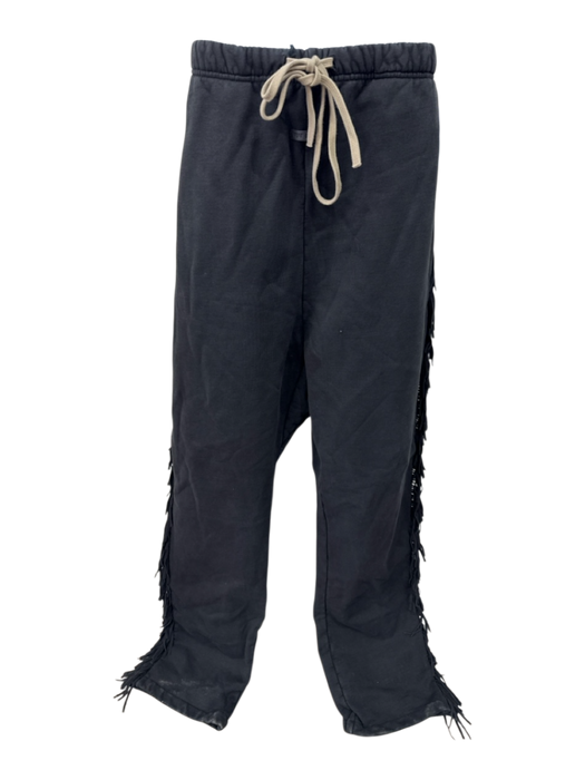 Fear Of God Size XL Black Cotton Solid Tassel Men's Pants Black / XL