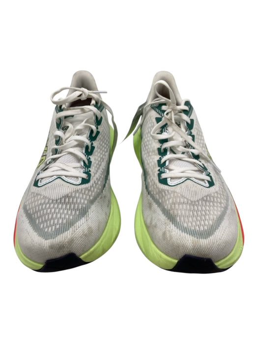 Hoka Shoe Size 14 White & Green Synthetic Men's Shoes White & Green / 14