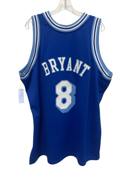 Mitchell & Ness Size XXL Blue & White Polyester Sleeveless Jersey Short Sleeve Blue & White / XXL