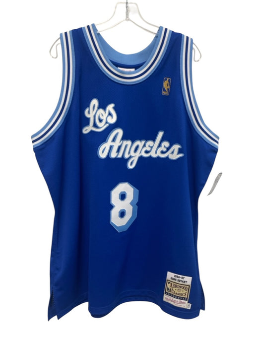 Mitchell & Ness Size XXL Blue & White Polyester Sleeveless Jersey Short Sleeve Blue & White / XXL