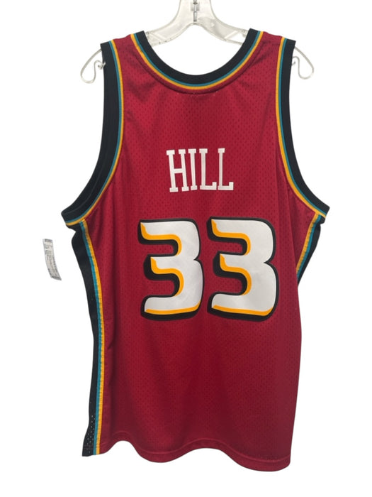 Mitchell & Ness Size XXL Red & Multi Polyester Sleeveless Jersey Short Sleeve Red & Multi / XXL