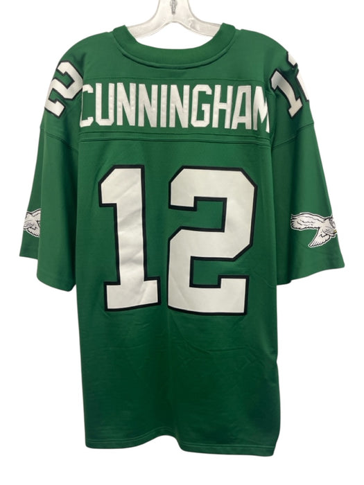 Mitchell & Ness Size XL Green & White Polyester Jersey Men's Short Sleeve Green & White / XL