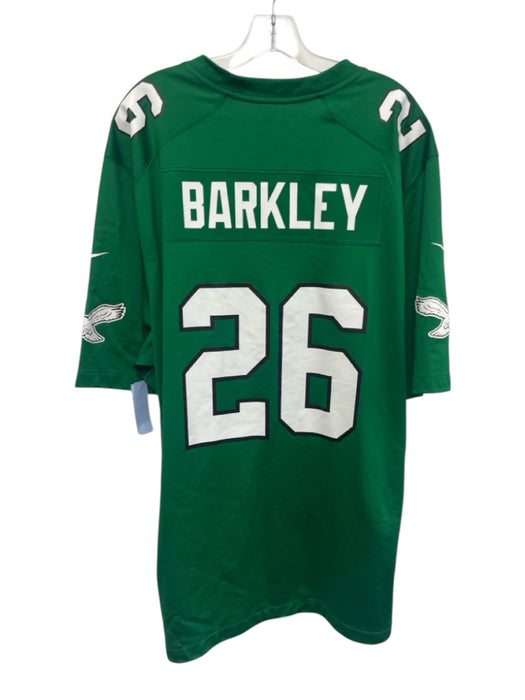 Nike Size XXL Green & White Polyester Jersey Men's Short Sleeve Green & White / XXL