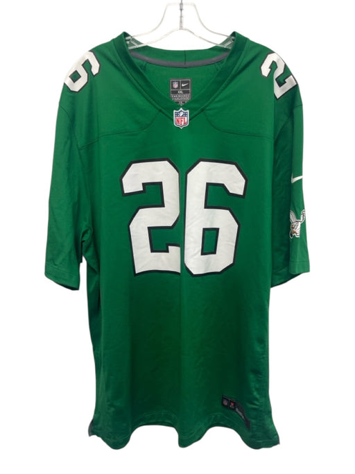 Nike Size XXL Green & White Polyester Jersey Men's Short Sleeve Green & White / XXL