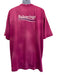 Balenciaga AS IS Size XL Purple & Multi Cotton Men's Short Sleeve Purple & Multi / XL