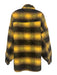 Untitled Artworks Size XL Yellow & Brown Polyester Buttons Men's Jacket Yellow & Brown / XL