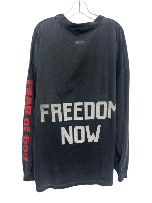 Fear Of God Size XXL Gray & Multi-Color Cotton Men's Long Sleeve Shirt Gray & Multi-Color / XXL