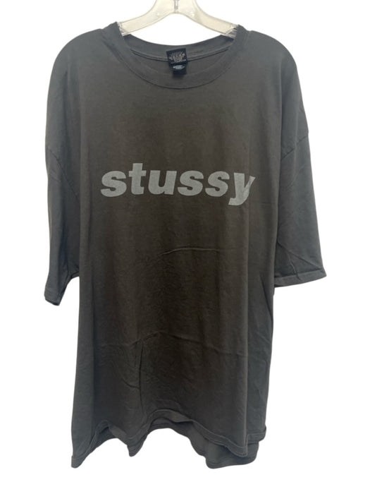 Stussy Size XXL Gray Cotton Graphic Men's Short Sleeve Gray / XXL