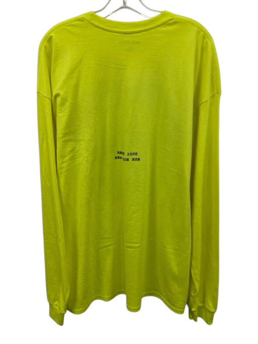 Andre 3000 Size XXL Yellow Cotton Graphic Men's Long Sleeve Shirt Yellow / XXL