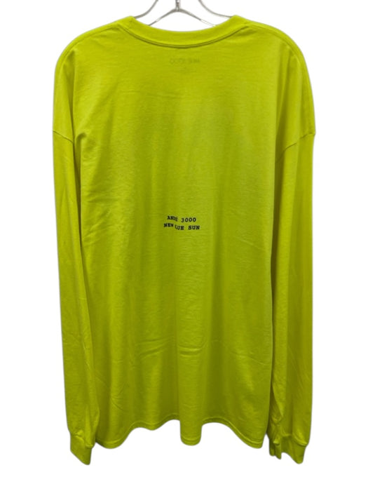 Andre 3000 Size XXL Yellow Cotton Graphic Men's Long Sleeve Shirt Yellow / XXL