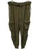 Off White Size L Green Cotton Cargo Pocket Jogger Men's Pants Green / L