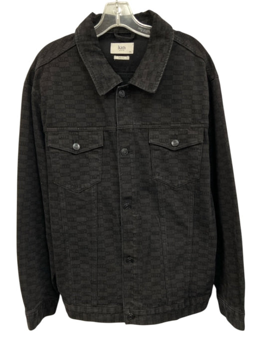 Kith Size XXL Black Cotton Button Down Jean Men's Jacket Black / XXL