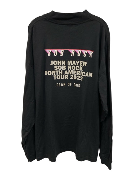 Fear Of God Size XL Black Cotton Graphic Men's Long Sleeve Shirt Black / XL