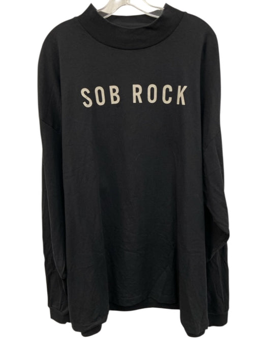 Fear Of God Size XL Black Cotton Graphic Men's Long Sleeve Shirt Black / XL