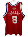 Mitchell & Ness AS IS Size XXL Red & Multi Polyester Jersey Men's Short Sleeve Red & Multi / XXL