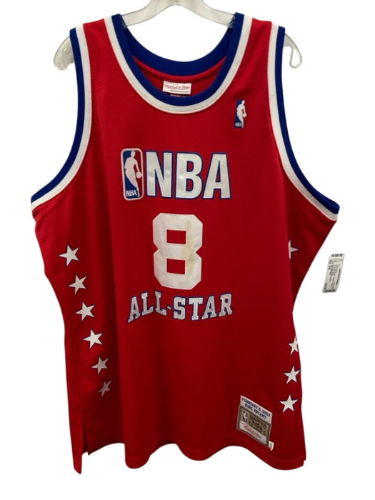 Mitchell & Ness AS IS Size XXL Red & Multi Polyester Jersey Men's Short Sleeve Red & Multi / XXL