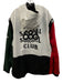 Anti Social Club Size XL White & Multi Polyester Blend Patches Half Zip Jacket White & Multi / XL