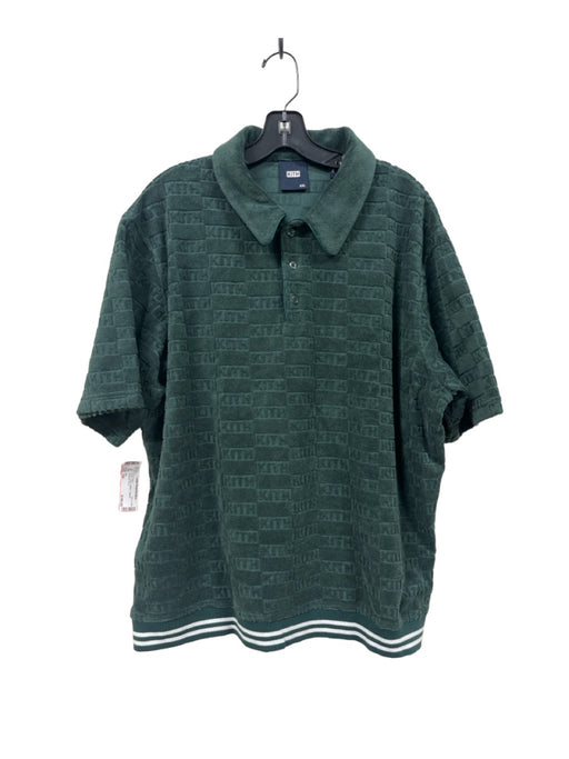 Kith Size XXL Green Cotton Buttons Collared Men's Short Sleeve XXL