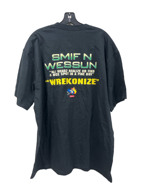supreme NWT Size XXL Black & Multi-Color Cotton T Shirt Men's Short Sleeve XXL