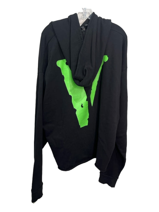 Vlone Size XXL Black Green Cotton Hoodie Men s Jacket Labels Resale Boutique