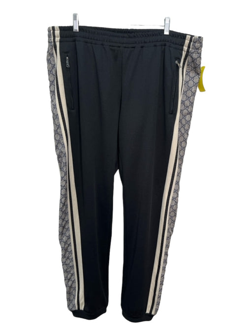 Gucci Size xxxl Black Synthetic Guccissima Sweatpant Men's Pants xxxl
