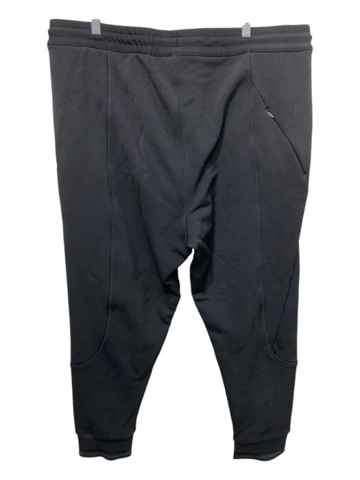 Y3 Size 2XL Black Synthetic Solid Athletic Jogger Men's Pants 2XL