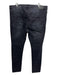 Purple - Brand Size est 38 Black Cotton Blend Distressed Jean Men's Pants Black / est 38