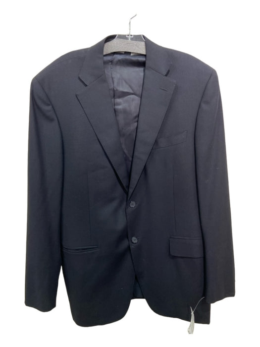 Canali AS IS Navy Wool Solid 2 Button Men's Blazer 52