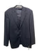 Canali AS IS Navy Wool Solid 2 Button Men's Blazer 52