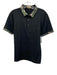 Fendi AS IS Size L Black Synthetic Solid Polo Athleisure Men's Short Sleeve Black / L