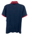 Roberto Cavalli Size L Blue & Red Cotton Blend Solid Front Pocket Short Sleeve Blue & Red / L