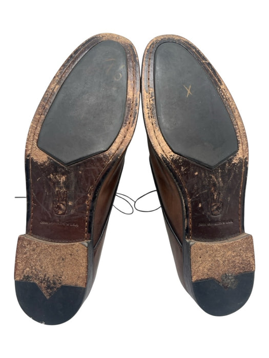 John Varvatos Shoe Size 10.5 Brown Leather Solid Dress Men's Shoes Brown / 10.5