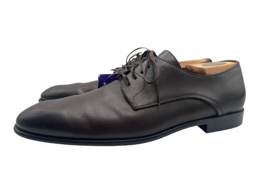 Ferragamo Shoe Size 12E Brown Leather Solid Dress Men's Shoes Brown / 12E