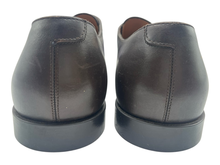 Ferragamo Shoe Size 12E Brown Leather Solid Dress Men's Shoes Brown / 12E